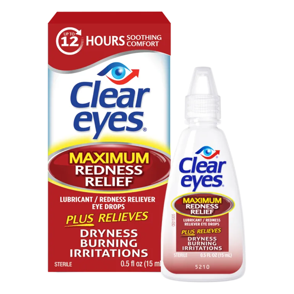 Clear Eyes Maximum Redness Relief, 15 ml